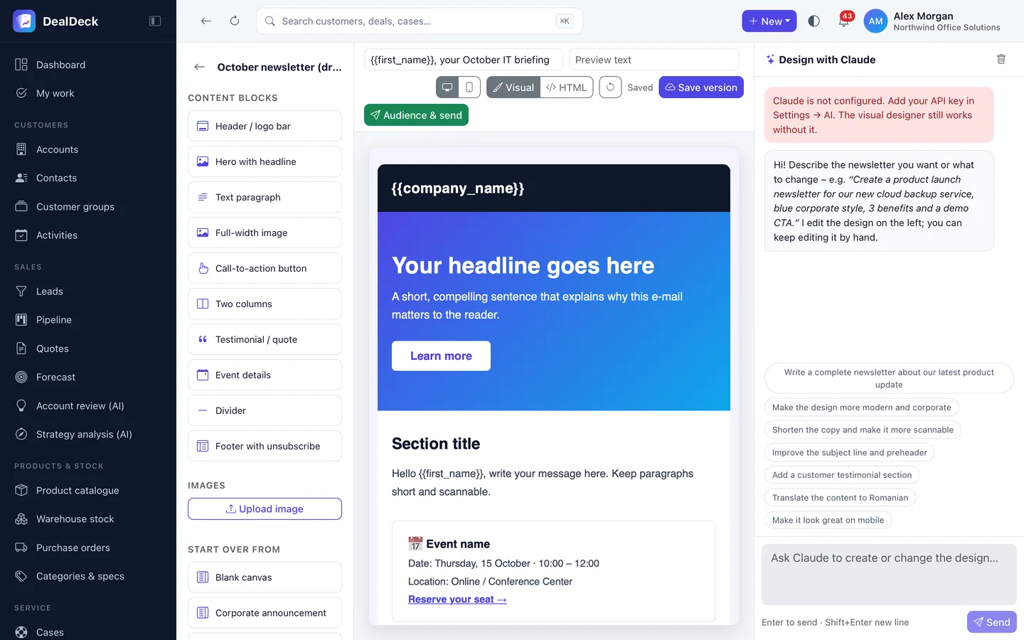 DealDeck – Newsletters
