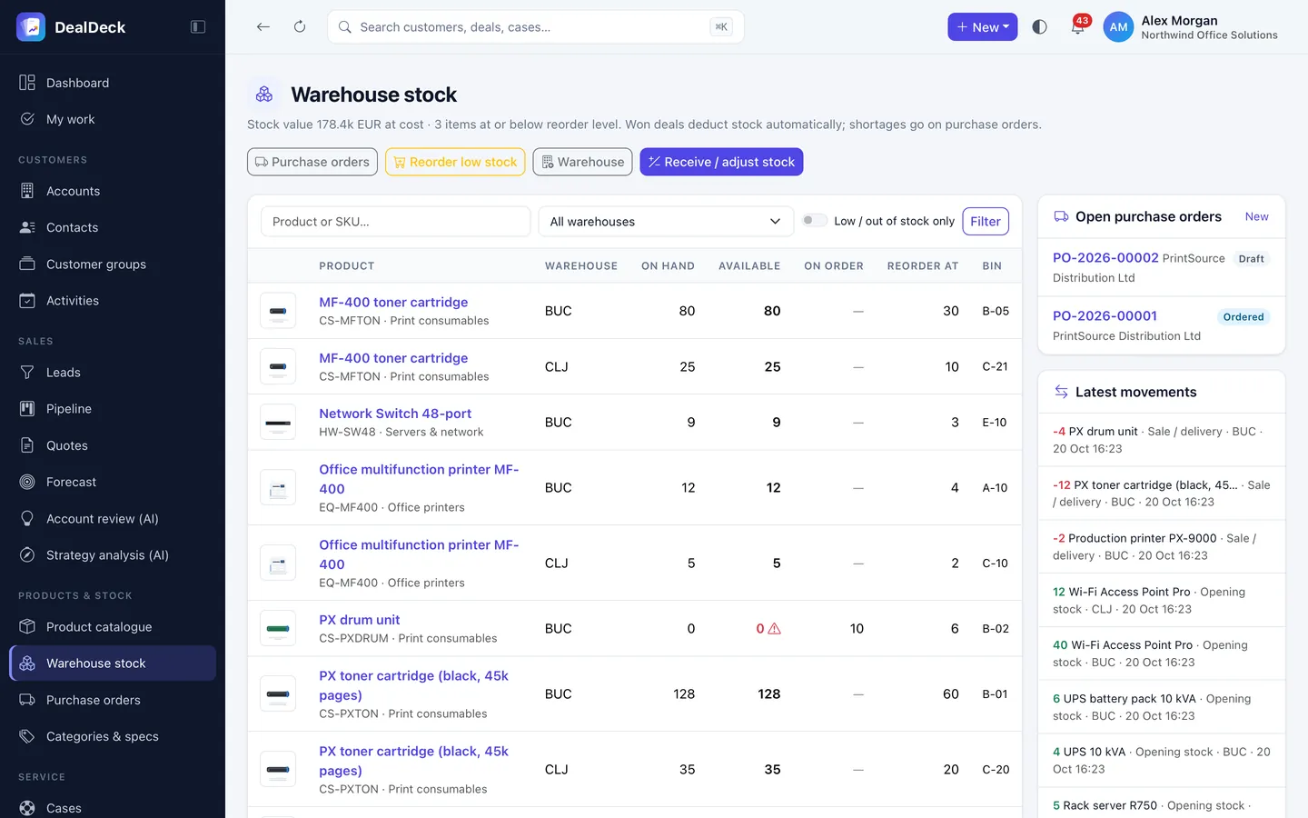 DealDeck – Stock